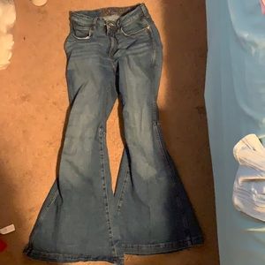 Retro wrangler flare jeans